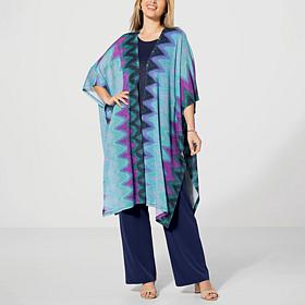 IMAN Global Chic Shimmering Glam Set: Topper & Foil Tank Duo