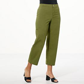 IMAN Global Chic Twill Ankle Pant