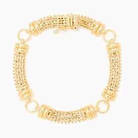 Imperial Silver Sterling Silver Circle Link Bracelet