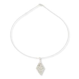 Imperial Silver Ultra Lamé Sterling Silver Diamond-Cut Drop Necklace