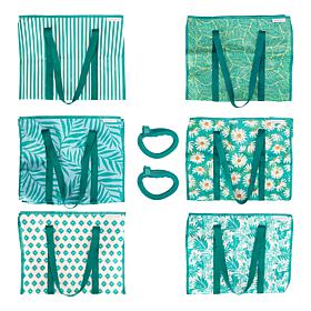 Improvements 6-piece Tote Bag Set with Clips