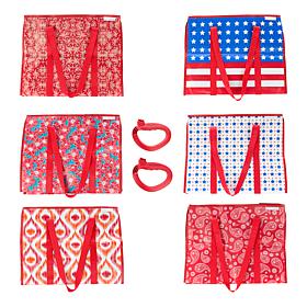 Improvements 6-piece Tote Bag Set with Clips