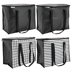 Improvements 7-Gallon Zippered Totes Set of 4