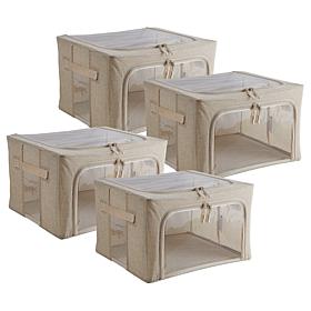 Improvements Collapsible Large Storage Bins -Set of 4