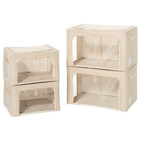 Improvements Collapsible Storage Bins - Set of 4