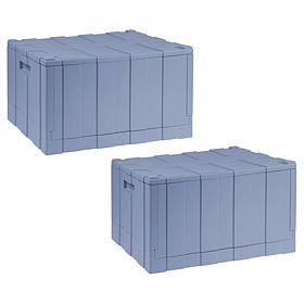 Improvements Heavy Duty Large Capacity Storage Box - 2-pack