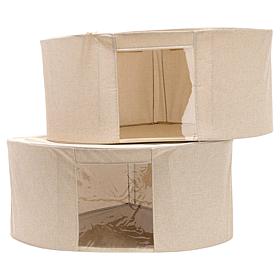 Improvements Set of 2 Large Corner Storage Boxes