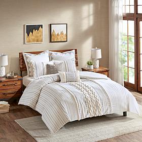 INK+IVY Imani Cotton Comforter Mini Set, Full/Queen - Ivory 