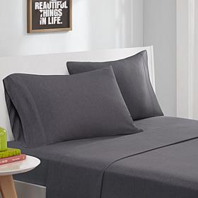 Intelligent Design Cotton-Blend Jersey Sheet Set - Charcoal - Queen