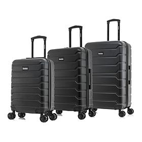 InUSA Trend 3-Piece Lightweight Hardside Spinner Luggage Set