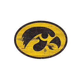 Iowa  Distressed Logo Cutout Sign