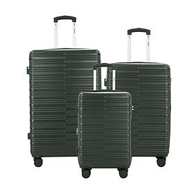 Izod Romeo 3-Piece Hard Shell Spinner Luggage Set