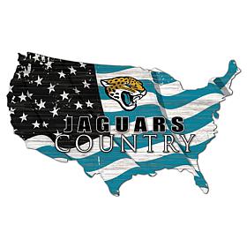 Jacksonville Jaguars USA Shape Flag Cutout 