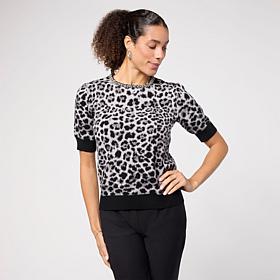 Jaclyn Smith Short Sleeve Pullover Sweater
