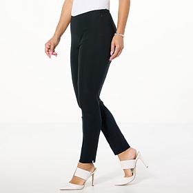 Jaclyn Smith Tech Stretch Side Entry Slim Pull-On Pant