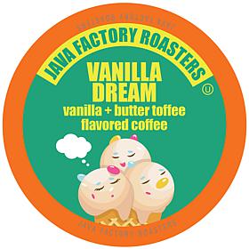 Java Factory Single Cup Coffee Pods Vanilla Dream 80-Count