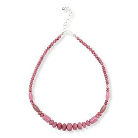Jay King 18-1/4" Argentinian Rhodonite Beaded Necklace