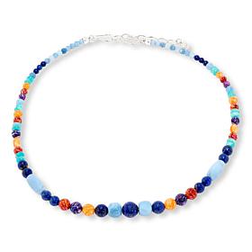 Jay King 18" Lapis and Multigemstone Beaded Necklace