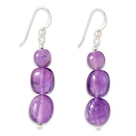 Jay King Amethyst Sterling Silver Dangle Earrings