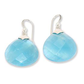 Jay King Aquamarine Sterling Silver Pear Drop Earrings