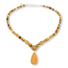 Jay King Australian Dendritic Opal Sterling Silver 18" Necklace