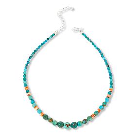 Jay King Azure Peaks Turquoise and Spiny Oyster Shell Bead Necklace