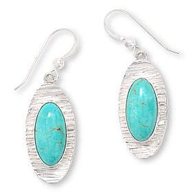 Jay King Chilean Turquoise Sterling Silver Drop Earrings