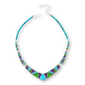 Jay King Gallery Collection Multicolor Turquoise Inlay Necklace