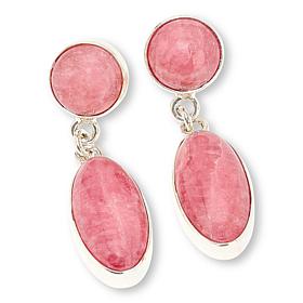 Jay King Gallery Collection Rhodochrosite Sterling Silver Earrings