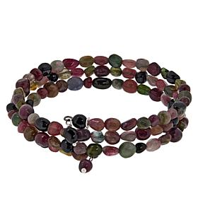 Jay King Multi-Colored Tourmaline Bead Coil Bracelet