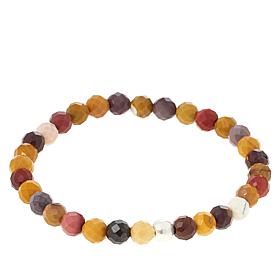 Jay King Multicolor Mookaite Bead Stretch Bracelet