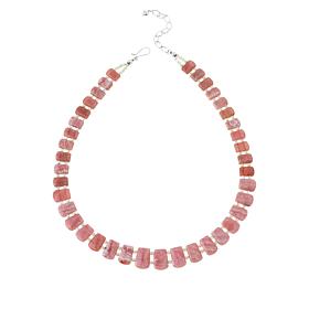 Jay King Pink Rhodochrosite and Mother-of-Pearl Reversible Necklace