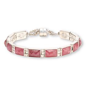 Jay King Pink Rhodochrosite Bracelet with Magnetic Clasp