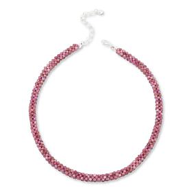 Jay King Pink Tourmaline Bead Woven 18-1/4" Necklace