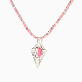 Jay King Rhodochrosite Beaded Pendant Necklace