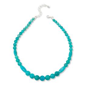 Jay King Sterling Silver Amazonite Bead 18" Necklace