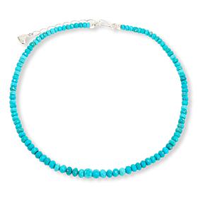 Jay King Sterling Silver Armenian Turquoise Bead 18-1/2" Necklace