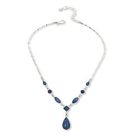 Jay King Sterling Silver Blue Kyanite Tinsel Chain Necklace