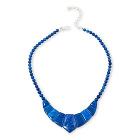 Jay King Sterling Silver Denim Lapis 18" Necklace