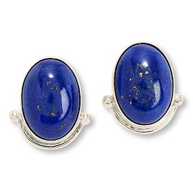 Jay King Sterling Silver Lapis Oval Earrings
