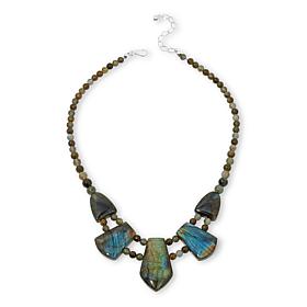 Jay King Sterling Silver Madagascar Labradorite 18" Necklace