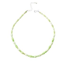 Jay King Sterling Silver Meadow Stone Bead Necklace