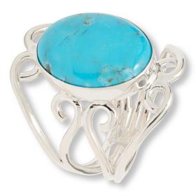 Jay King Sterling Silver Peruvian Turquoise Oval Ring