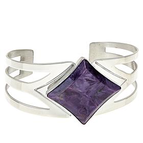 Jay King Sterling Silver Purple Charoite Cuff Bracelet