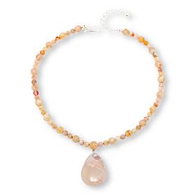 Jay King Sterling Silver Sakura Chalcedony 18" Necklace