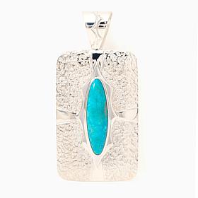 Jay King Sterling Silver Sonoran Turquoise Pendant