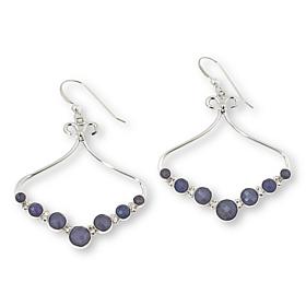 Jay King Sterling Silver Tanzanite Drop Earrings