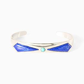 Jay King Turq Campitos Lapis Sterling Silver Cuff