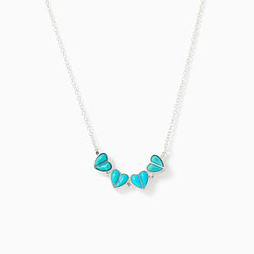 Jay King Two-In-One Campitos Turquoise Sterling Hearts Necklace