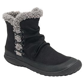 JBU Briar Ankle Boot with Faux Shearling Fur Detail